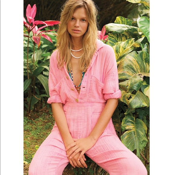 Free People Pants - Free People Button Front Empire One Piece Jumpsuit